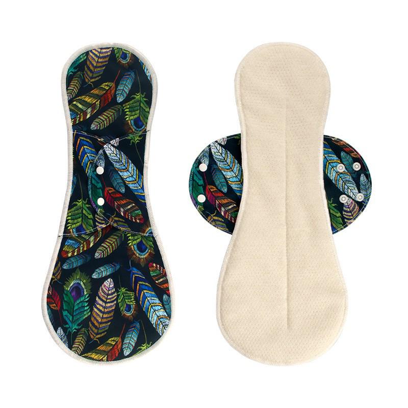 Organic Cotton Washable Sanitary Pads - Skin-Friendly, Plain & Printed, Multiple Sizes