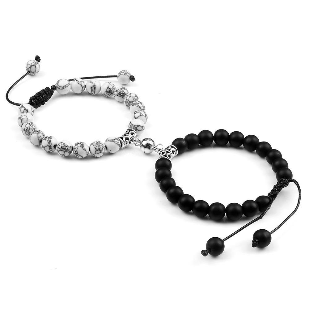 Magnetic Attraction Volcanic Lava Stone Friendship Bracelets