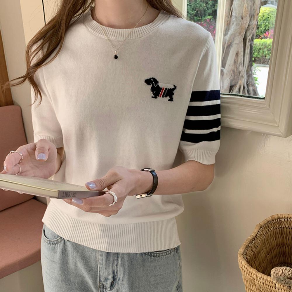 Summer women s new cotton T-shirt short sleeved short sleeved O-neck T-shirt solid color casual pullover women s top M