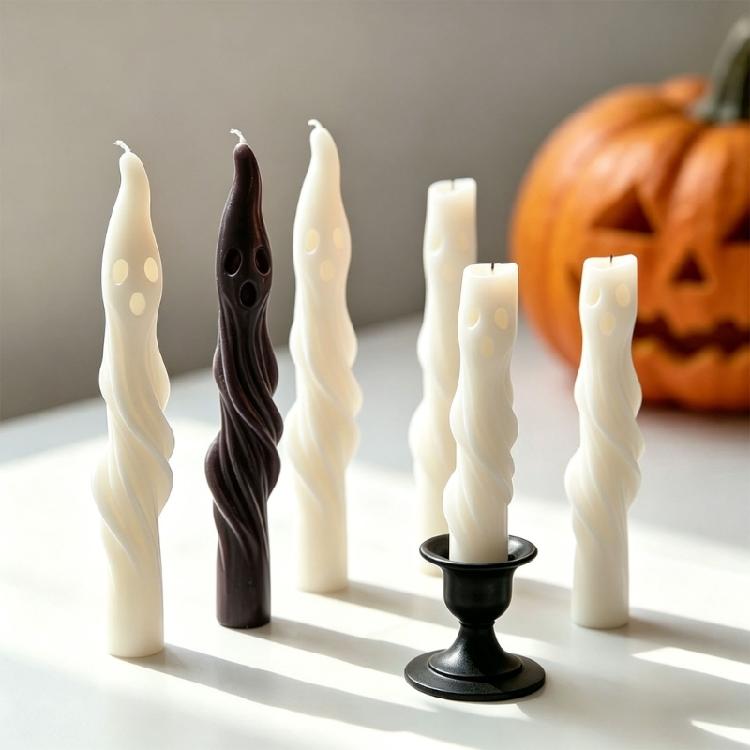 Multipurpose Halloween Spectures Candle Mould For Festival Home Decoration