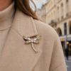 Broșă pentru Femei, Broșă cu Design de Fluture Libelulă cu Strass-uri Strălucitoare, Broșă Revers cu Design de Insectă pentru Rochii Eșarfe Genți