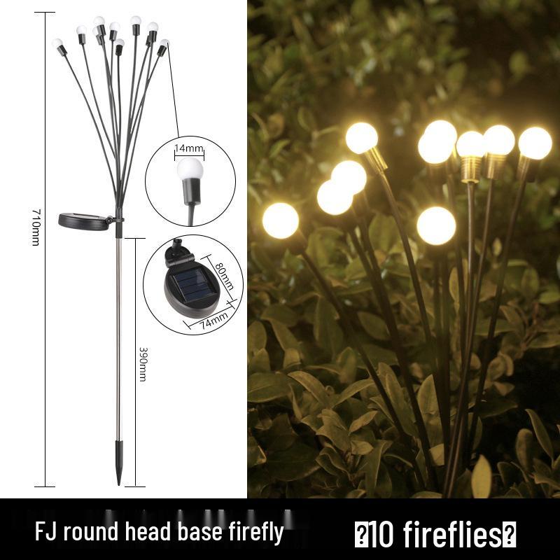 Waterproof Solar Firefly Courtyard Lights for Garden and Villa Decor