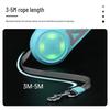 5M Retractable Anti-Pull Dog Leash with Light for Small to Medium Dogs
