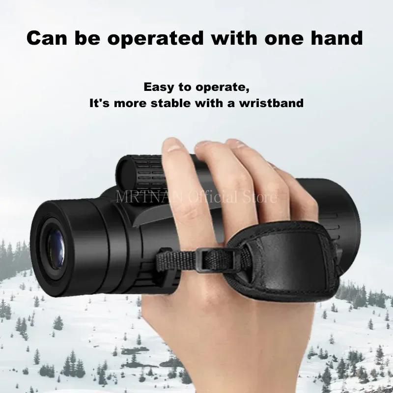 Monocular Telescope Long Range Binoculars HD Zoom 12x50 with Tripod Phone Clip for Hunting Camping