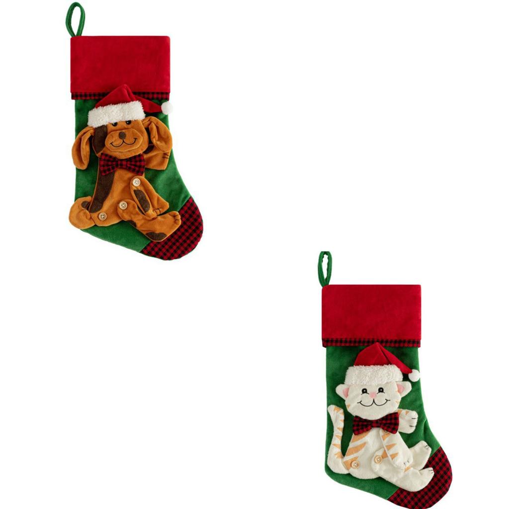 Christmas Cat Socks Decorations Christmas Tree Ornaments, Holiday Decoration, Gift For Friends