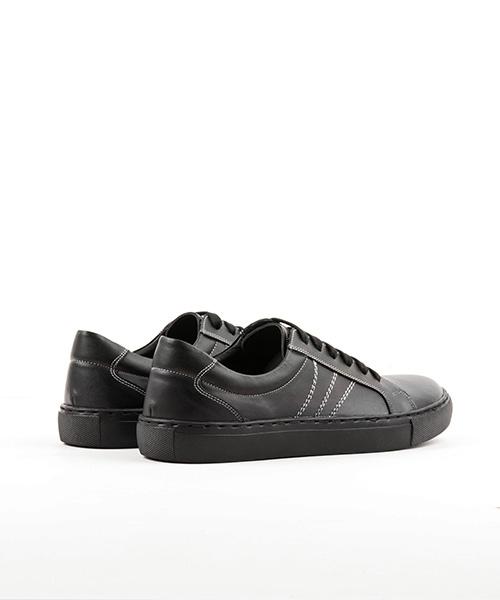 Leatherless # 3001 / All-Black Sneakers / Black / For Men