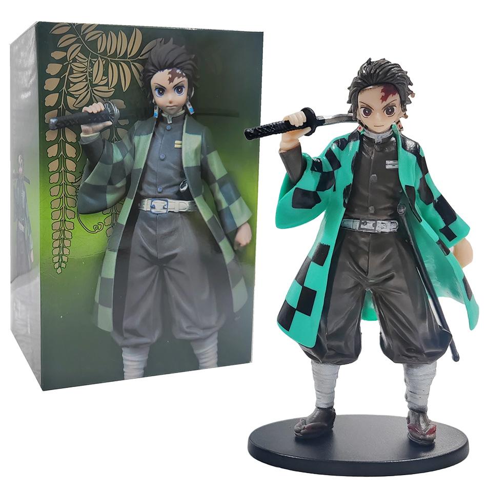 Neue Anime-Figur Dämonentöter Figur Kimetsu No Yaiba Puppe Tanjiro Nezuko Zenitsu Figur Inosuke Krieger Actionfigur Modell Spielzeug