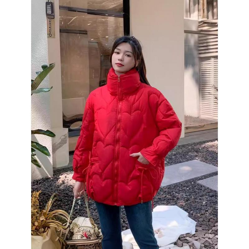 Cangzhou new winter large size cotton-padded clothes women's medium and long cotton-padded clothes loose cotton-padded jackets thickened bread clothes