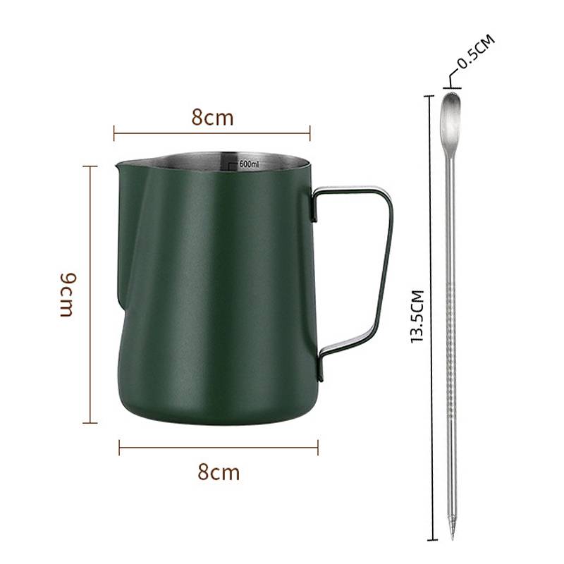 350/600ml Dzbanek do spieniania mleka do kawy Stal nierdzewna Dzbanek Latte Art Dzbanek do spieniania mleka Espresso Parowanie Akcesoria do kawy