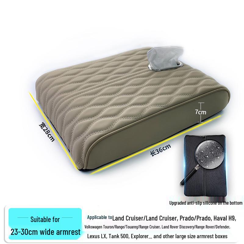 Memory Foam Car Armrest Pad & Tissue Box Cover