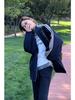 Women's Retro Stand-Up Collar Color Block Padded Baseball Jacket - Fall/Winter 2024