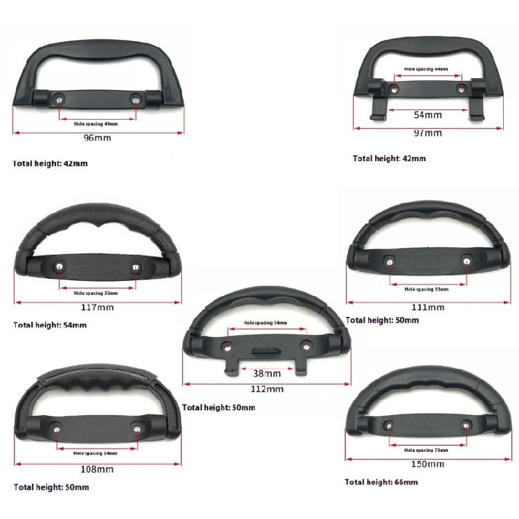 Shock Resistant ABS Suitcases Handle for Speaker Equipment Travel Luggage and Storage Containers Easy Installation Design