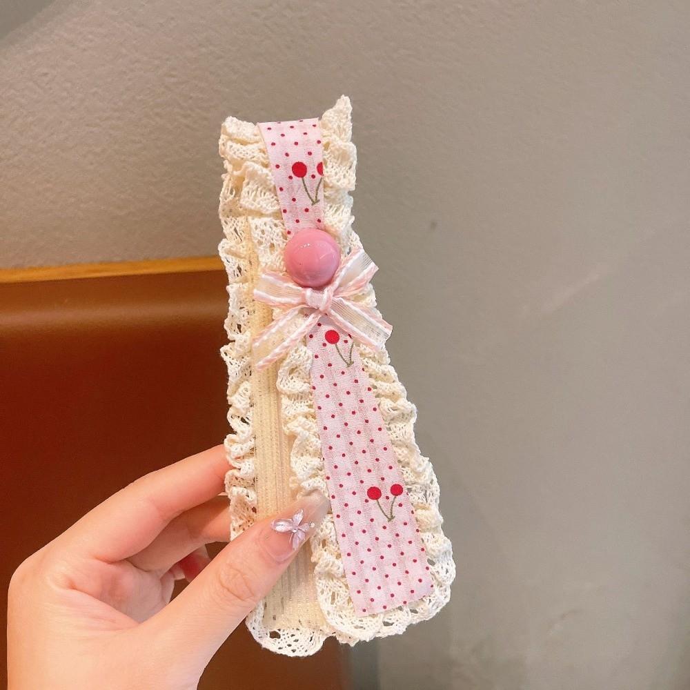 Floral Pattern Children Hair Patches Lace Broken Hair Headband Girls Headband Hair Accessories Rose Red Ball
