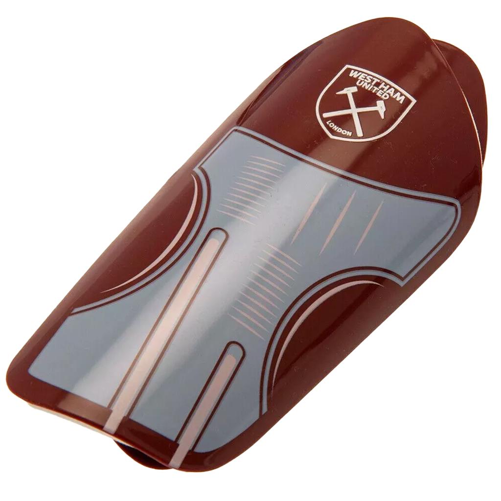 West Ham United FC Childrens/Kids Team Slip-In Shin Guards
