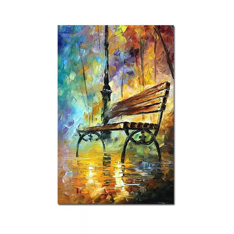 Abstract Oil Painting Iron Tower Poster Canvas Print Wall Art Picture For Living Room Home Decor Wall Decoration Frameless