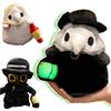 20cm Cartoon Creative  Crow Plush Doll Luminous Dark Crow Cartoon Character Doctor Plush Toy Home Decor Gift For Kids