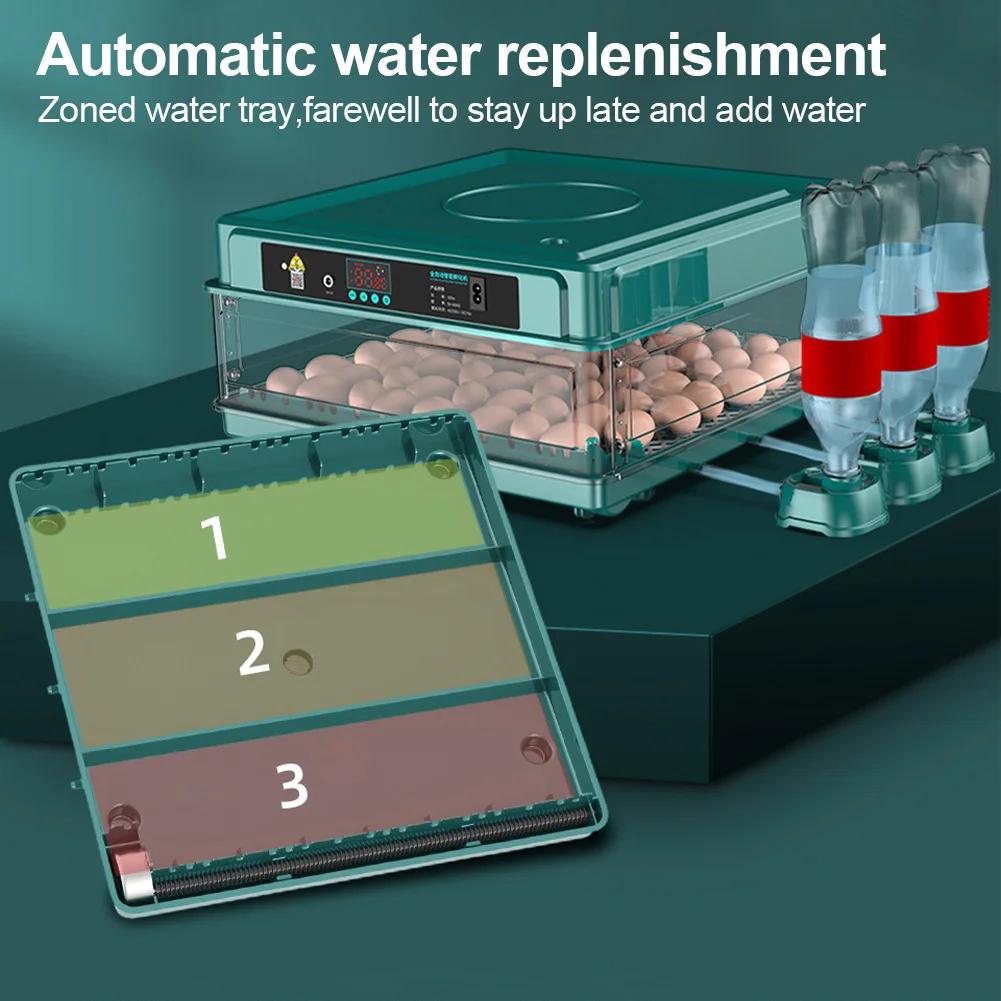 6/12 Eggs Incubator With Drawer Type Mini Egg Incubator With Automatic Water Ionic Waterbed Replenishment And Temperature Contro