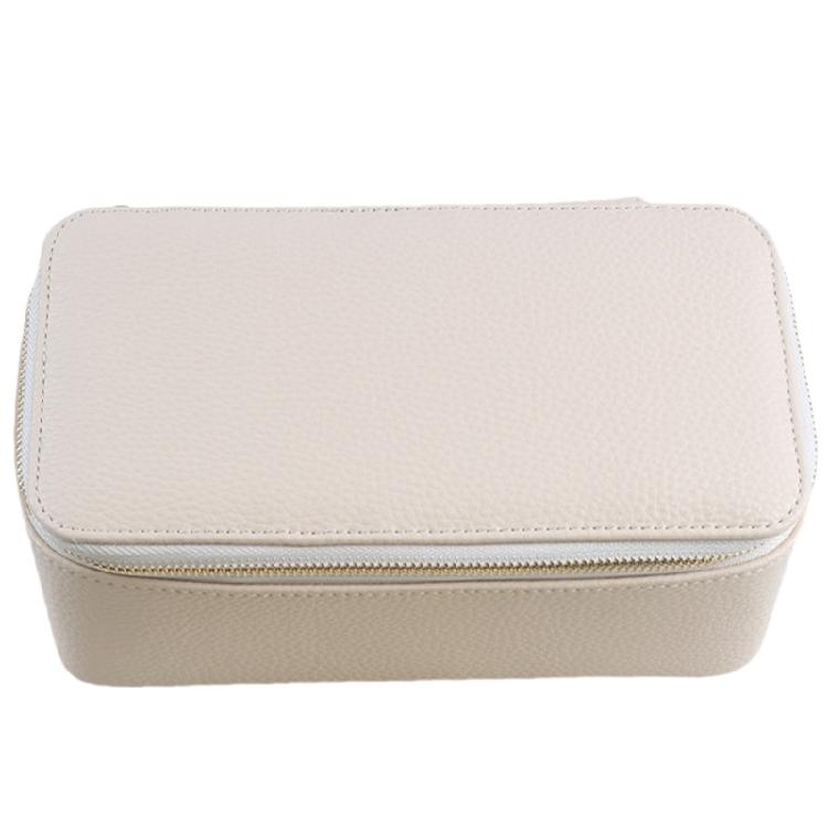 Multi Pocket Jewelry Organizer Fashionable PU Leather with Velvets Lining Accessories Holder Secure Storage Box
