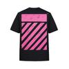 Off-White Graffiti Texture Warning Line Fashion Light Luxury Trendy Versatile T-Shirt Unisex Tops OFFTE12ILOGMQ