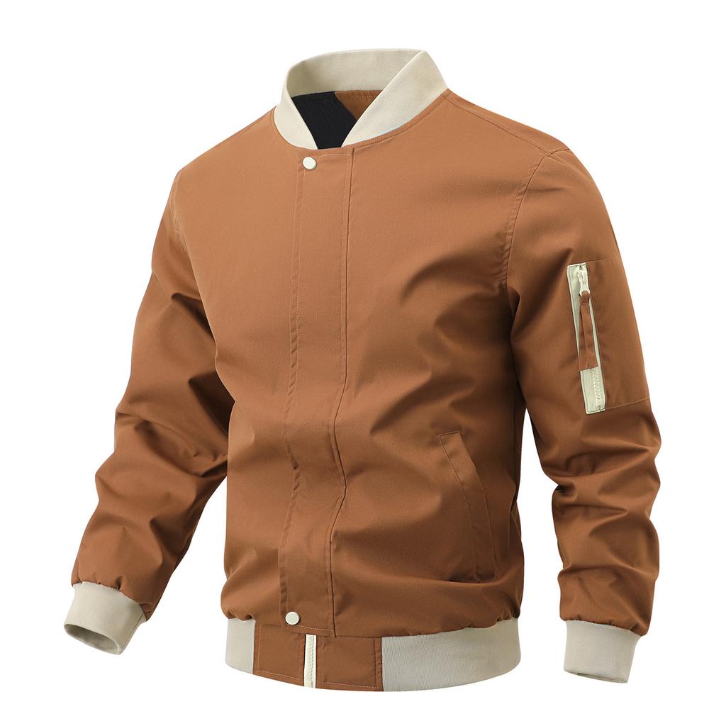Spring and Autumn Sports and Leisure Men's Jacket Stand Up Collar Coat