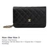 Chanel Wallet On Chain Quilted Caviar Gold-tone Black AP0250-Y01864-C3906