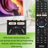 Rmt-Tx300P Remote Control For 4K Hdr Ultra Hd Tv Rmt-Tx300B Rmt-Tx300U Youtube / Netflix Fernbedienung Control Remote