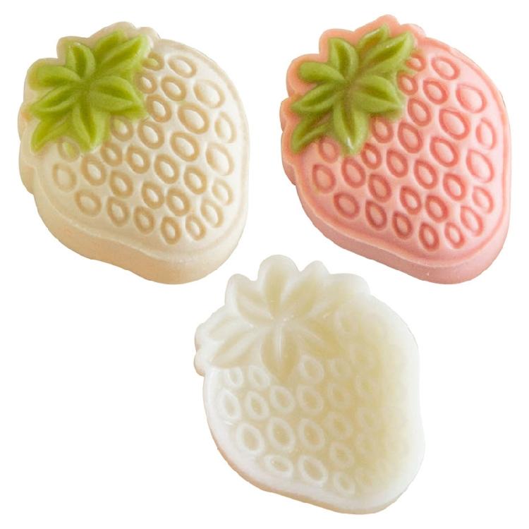 Mooncake Mould 50g with 2 Different Strawberry Shaped Stamps Mid-Autumn Festival