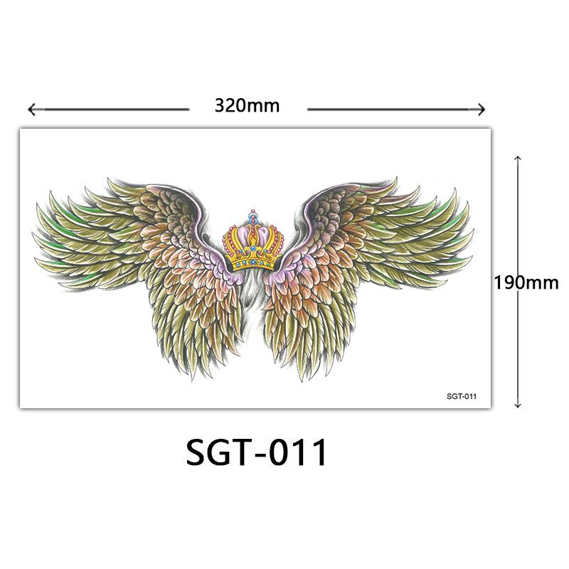 Flower Chest Tattoo Sticker, Chest Tattoo Sticker, Color Half Nail Large Picture Tattoo Sticker