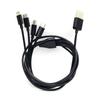 Multi Charging Cable Multiple Charger Cord USB to Type-C/Micro USB Power Cord Portable Power Cord 100cm/39.37in