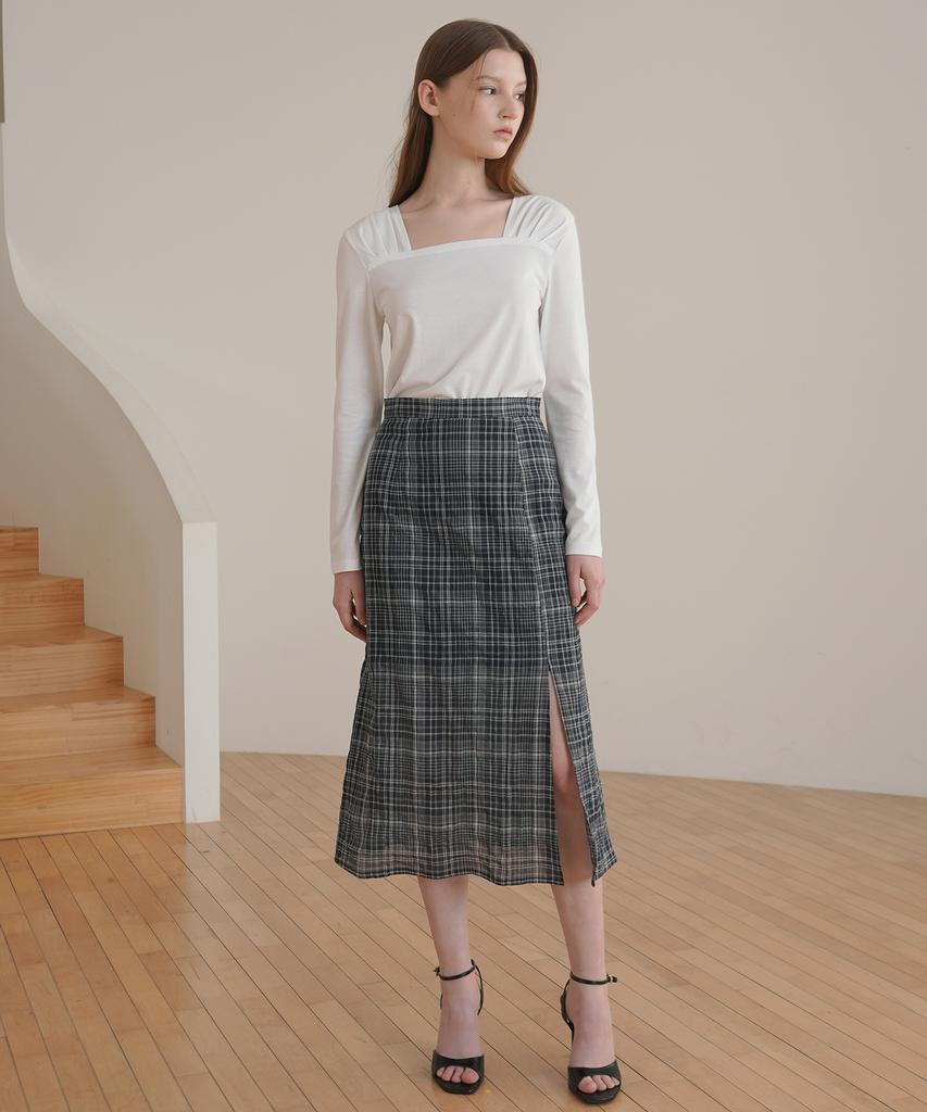 PAUL&ALICE Shirred Square Tee / 3 Colors