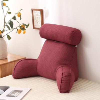 Large Backrest Reading Pillow Set with Arm and Neck Support - Pearl Cotton Filling