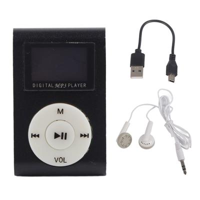 Portable Mini MP3 Music Player Sports BackClip LCD Screen MP3 Support Memory Card Portable Music Player Sports MP3 Back Clip MP3