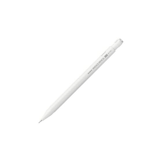 ZEBRA Knock Pencil M-1700 0.5mm MA117-W White with Shake-to-Advance Lead Mechanism and Built-in Eraser