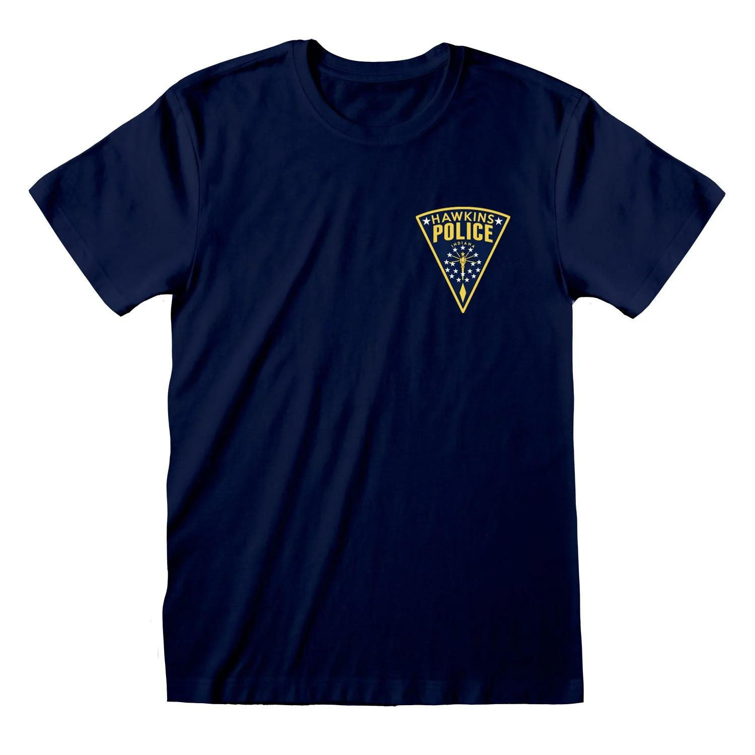 Stranger Things Hawkins Police Badge T-Shirt S