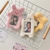 Korean Cartoon Cat Plush Card Holder - Starry Album Display for Student Polaroid Photos