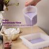 1000ML/1500ML Silikon Seifenform Transparent Rechteckig Quadratisch Einfache Entnahme DIY Handgemacht Mousse Kasten Kuchen Schokolade Herstellungswerkzeuge