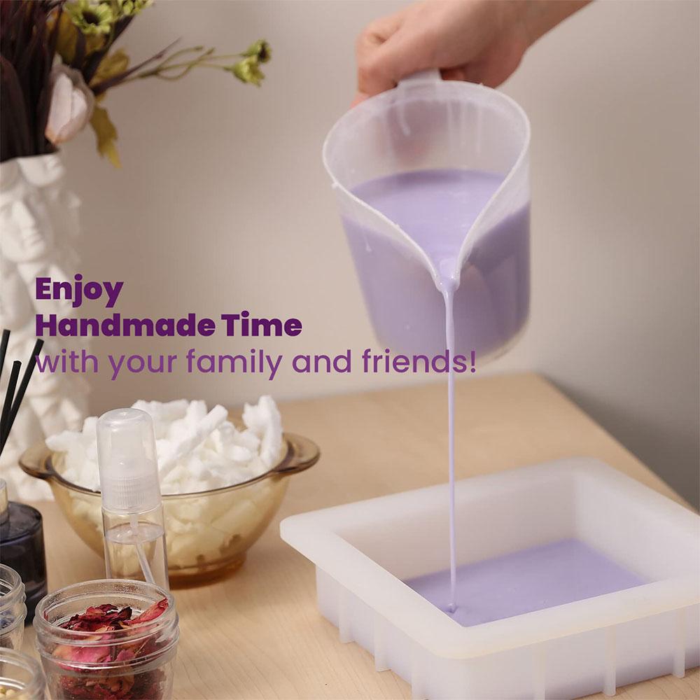 1000ML/1500ML Silikon Seifenform Transparent Rechteckig Quadratisch Einfache Entnahme DIY Handgemacht Mousse Kasten Kuchen Schokolade Herstellungswerkzeuge