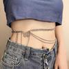 Sexy Y2k Waist Chain Sweet Cool Girl Pendant Body Chain Retro Disco Ins Fashion Metal Chain Clothes Suit Accessories Dress Summer