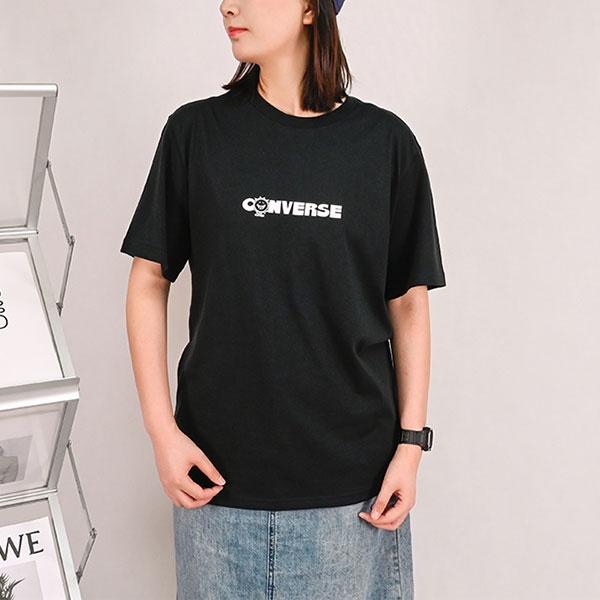 Converse Earth Moon Sun Short Sleeve T-shirt Asia Sizing 'Black' Men's 10025277-A01