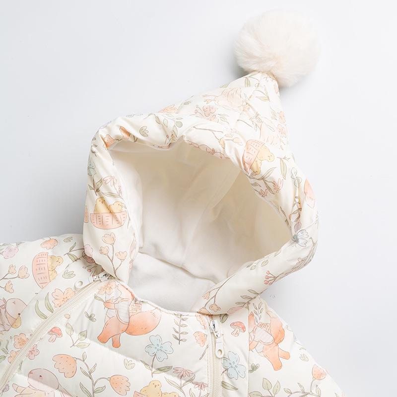 Infant Winter Snowsuit: Unisex Thickened Romper for Newborns