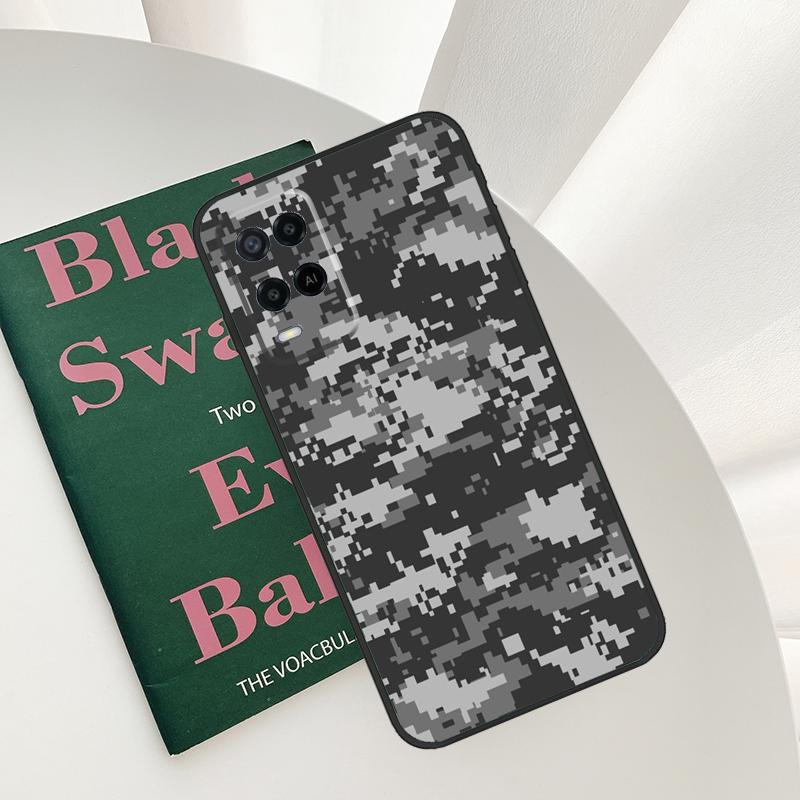 Camo Camouflage Combat Multicolor For OPPO A16 A76 A96 A5 A6 Pro A15 A17 A57 A18 A38 A58 A78 A98 A54 A74 A94 A40 A60 A80 Case
