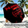 Custom Name Personalized football team Print Umbrella, Auto Open Close, 8‑Rib Sturdy Frame, Commute Camping Hiking Use, Birthday Gift