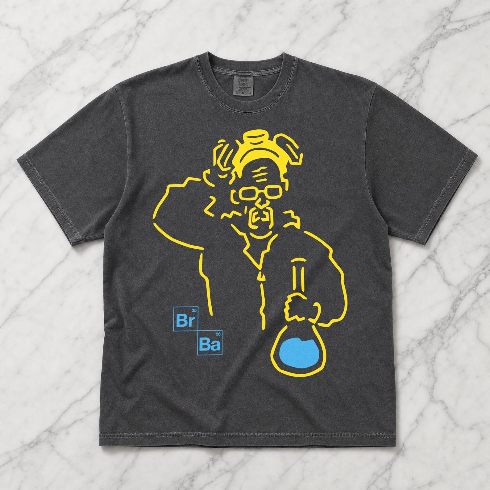 Walter White T-Shirt, Minimal Heisenberg Periodic Table TV Show Graphic Tee 4XL