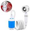Built-in Battery Camping Shower Pump Rechargeable Shower Head