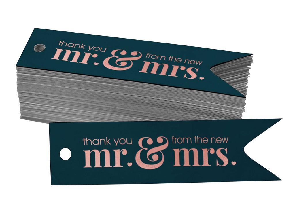 Inkdotpot Pack Of 100 Thank You From The New Wedding Favor Paper Tags Craft Real Gold Foil Hang