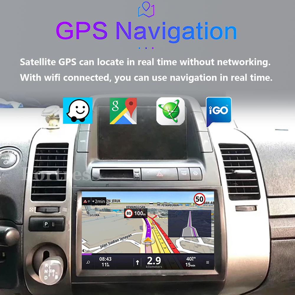 9''Android 14 Car Radio for Toyota Prius 20 2003-2009 GPS Head Unit Car Radio Multimedia Video Player Wifi 8+128G Carplay