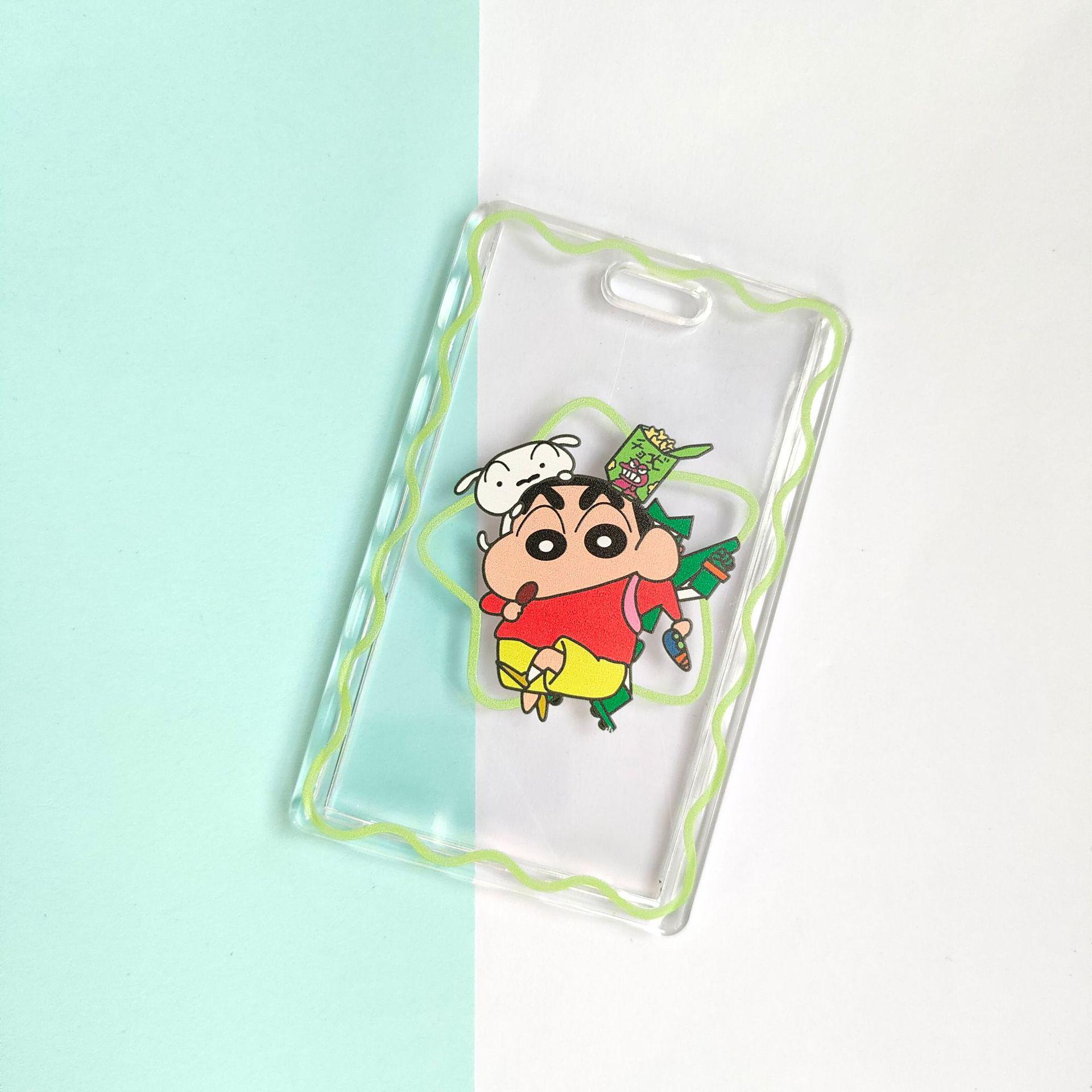 Crayon Shin-chan Acrylic Card Holder & Keychain with Lanyard