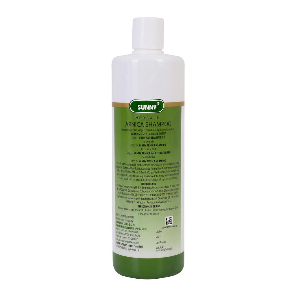 Champú de Árnica Solar 250 ml y Aceite para el Cabello 150 ml Paquete X de 2 para Cuidado del Cabello Fuerte, Largo y Brillante