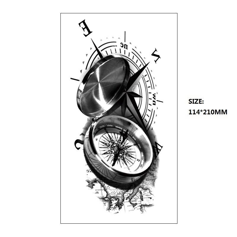 Black Astronaut Beautiful Woman Classical Figure Small Full Arm Xqb Water Transfer, Simulation Disposable Tattoo Sticker