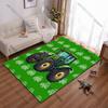 Green cartoon tractorcarpet Yoga living room room decor children's crawling mat doormat area rug games floor mat